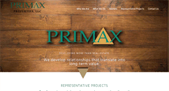 Desktop Screenshot of primaxproperties.com