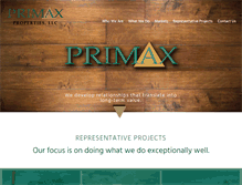 Tablet Screenshot of primaxproperties.com